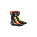 boty SMX PLUS V2, ALPINESTARS (černá/červená fluo/žlutá fluo/šedá, vel. 36)