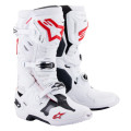 boty TECH 10 SUPERVENTED, ALPINESTARS, perforované (bílá/červená/černá, vel. 42)