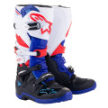 boty TECH 7, ALPINESTARS (černá/tmavomodrá/červená/bílá, vel. 43)