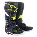 boty TECH 7, ALPINESTARS (černá/bílá/žlutá fluo/tmavě modrá, vel. 39)