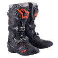 boty TECH 10, ALPINESTARS (černá/červená fluo/šedá, vel. 40,5)