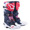 boty TECH 10 SUPERVENTED, ALPINESTARS, perforované (tmavě modrá/bílá/červená/fialová, vel. 42)