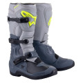 boty TECH 3, ALPINESTARS (světle šedá/šedá/černá/žlutá fluo, vel. 39)