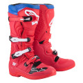 boty TECH 5, ALPINESTARS (červená/modrá/bílá/černá, vel. 43)