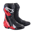 boty SUPERTECH R HONDA kolekce, ALPINESTARS (černá/červená fluo/modrá/bílá, vel. 40)