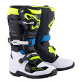 boty TECH 7 S, ALPINESTARS, dětské (černá/bílá/žlutá fluo/modrá, vel. 35,5)