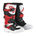 boty TECH 3S YOUTH, ALPINESTARS, dětské (bílá/černá/červená, vel. 35,5)