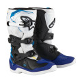 boty TECH 3S YOUTH, ALPINESTARS, dětské (bílá/černá/modrá, vel. 35,5)