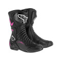 boty STELLA S-MX 6, ALPINESTARS (černé/fialové/bílé, vel. 36)