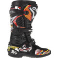 sada polepov pro boty TECH 10, ALPINESTARS (červená/bílá/žlutá, pro velikosti 7-10/40,5-44,5)