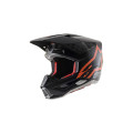 přilba S-M5 COMPASS HELMET ECE, ALPINESTARS (matná černá/oranžová fluo, vel. S)