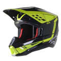 přilba S-M5 BEAM, ALPINESTARS (černá antracit/žlutá fluo lesklá, vel. S)