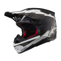 přilba SUPERTECH S-M10 AMPRESS, ALPINESTARS (černá matná/bílá, velikost M)