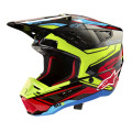 přilba S-M5 ACTION 2, ALPINESTARS (žlutá fluo/červená fluo, vel. S)