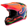 helma S-M3 edice HAIDEN DEEGAN, ALPINESTARS, dětská (oranžová fluo/fialová/růžová/zelená, vel. S)