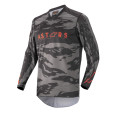 šaty RACER TACTICAL, ALPINESTARS (černá/sivá maskáčová/červená fluo, vel. S)