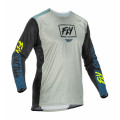 šaty LITE, FLY RACING - USA 2022 (šedá/tyrkysová/hi-vis, vel. 2XL)