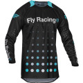 šaty EVOLUTION DST. FLY RACING - USA 2024 (černá/modrá, vel.XL)