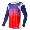 dres RACER HOEN, ALPINESTARS (šedá/modrá/oranžová, vel. L)