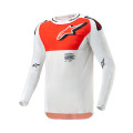 šaty SUPERTECH WARD, ALPINESTARS (bílá/oranžová, vel. 2XL)