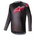 šaty SUPERTECH LIPAN, ALPINESTARS (kouřová/červená, vel. M)