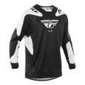 šaty KNETIC SYM, FLY RACING - USA 2025 (černá/bílá, vel. 2XL)