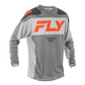 šaty F-16, FLY RACING - USA 2025 (šedá/oranžová, vel. 2XL)