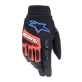 rukavice FULL BORE XT, ALPINESTARS (černá/červená/modrá/bílá, vel. S)