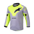 dres RACER VEIL KIDS, ALPINESTARS, dětský (šedá/žlutá fluo, vel. 2XS)