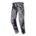 kalhoty RACER TACTICAL, ALPINESTARS, dětské (šedá camo/žlutá fluo/černá, vel. 28)