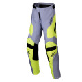 kalhoty RACER VEIL, ALPINESTARS, dětské (šedá/žlutá fluo, vel. 26)