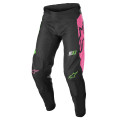 kalhoty RACER COMPASS, ALPINESTARS, dětské (černá/zelená neon/růžová fluo, vel. 24)