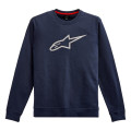 mikina AGELESS CREW FLEECE, ALPINESTARS (modrá/bílá, vel. M)