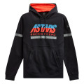 mikina CLUB HOODIE, ALPINESTARS (černá/červená/modrá/šedá, vel. XL)