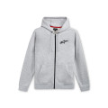 mikina AGELESS CHEST HOODIE, ALPINESTARS (šedá/černá, vel. L)