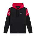 mikina VELOCITY HOODIE, ALPINESTARS (černá/červená, vel. M)