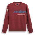 mikina EPISODE CREW FLEECE, ALPINESTARS (tmavě červená, vel. M)