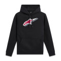 mikina QUICKNESS HOODIE, ALPINESTARS (černá, vel. M)