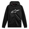 mikina AGELESS ZIP HOODIE 3, ALPINESTARS (černá/bílá, vel. L)