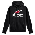 mikina RIDE HOODIE 4, ALPINESTARS (černá/bílá/červená, vel. S)