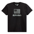 tričko FLAG TEE, ALPINESTARS (černá/bílá, vel. S)