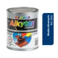 ALKYTON - Alkyduretanová antikorozní barva na kov 2v1 bez základu modrá ultramarínová lesklá 250ml