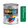 ALKYTON - Alkyduretanová antikorozní barva na kov 2v1 bez základu smaragdově zelená lesklá 750ml