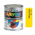 ALKYTON - Alkyduretanová antikorozní barva na kov 2v1 bez základu žlutá hořčicová lesklá 750ml